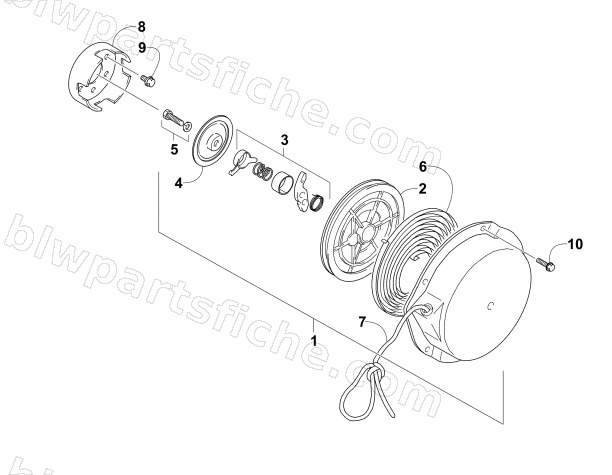 RECOIL STARTER diagram
