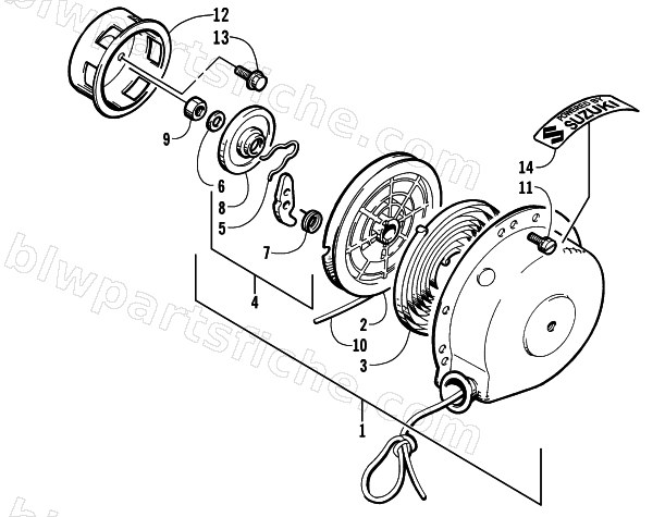 RECOIL STARTER diagram