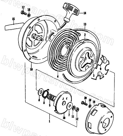 RECOIL STARTER diagram