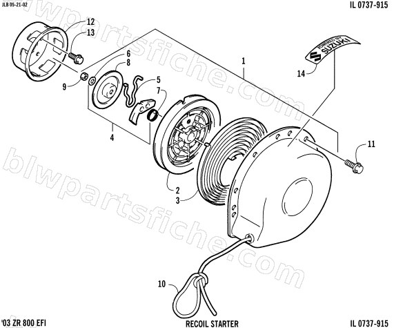 RECOIL STARTER diagram