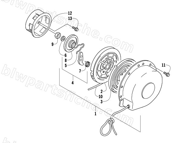RECOIL STARTER diagram
