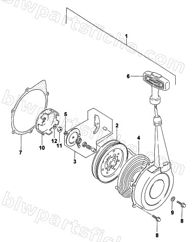 RECOIL STARTER ASSEMBLY diagram