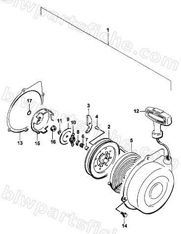 RECOIL STARTER ASSEMBLY diagram