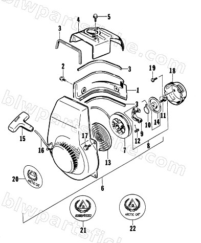 RECOIL STARTER ASSEMBLY diagram