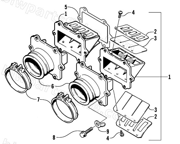 REED VALVE ASSEMBLY diagram