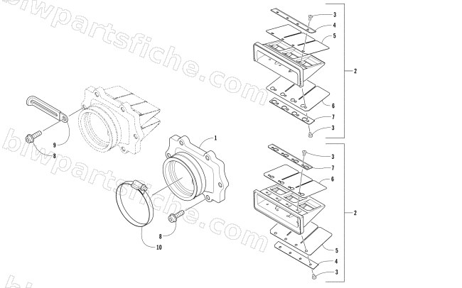 REED VALVE ASSEMBLY diagram