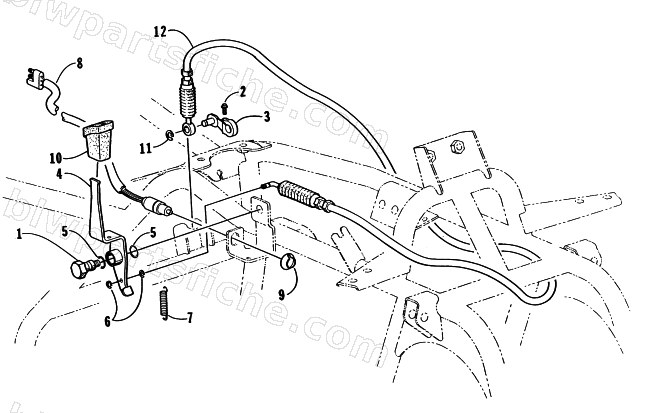 REVERSE SHIFT LEVER ASSEMBLY diagram