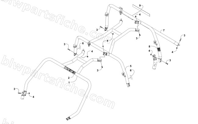 ROPS ASSEMBLY diagram