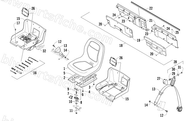 SEAT ASSEMBLY diagram