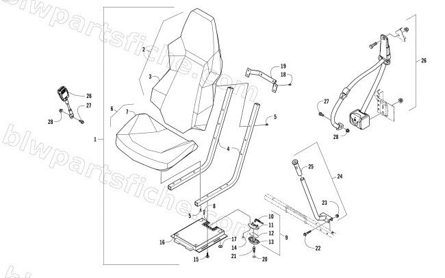 SEAT ASSEMBLY diagram