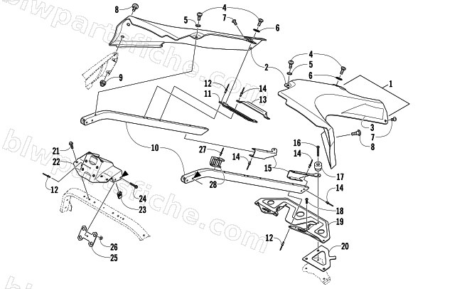 SEAT SUPPORT ASSEMBLY diagram