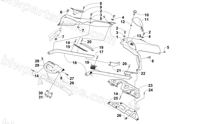 SEAT SUPPORT ASSEMBLY diagram
