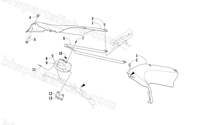 SEAT SUPPORT ASSEMBLY diagram