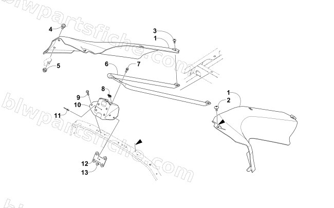 SEAT SUPPORT ASSEMBLY diagram