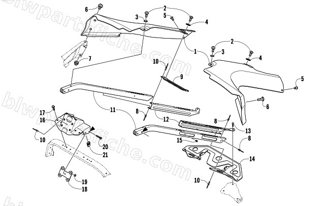 SEAT SUPPORT ASSEMBLY diagram