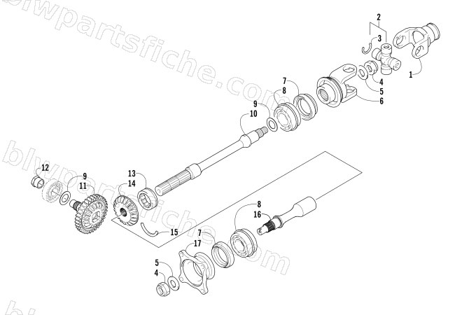 SECONDARY DRIVE ASSEMBLY diagram