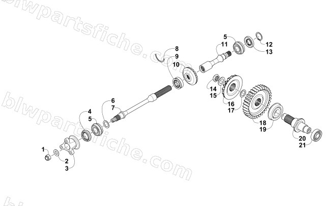 SECONDARY DRIVE ASSEMBLY diagram