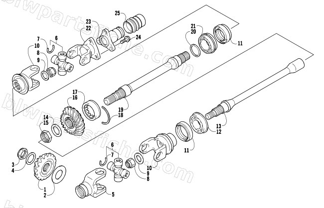 SECONDARY DRIVE ASSEMBLY diagram