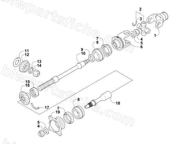 SECONDARY DRIVE ASSEMBLY diagram