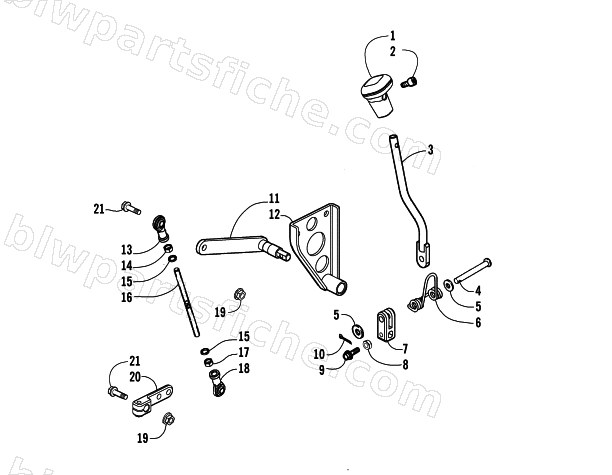 SHIFT LEVER ASSEMBLY diagram