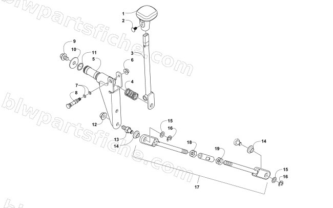 SHIFT LEVER ASSEMBLY diagram