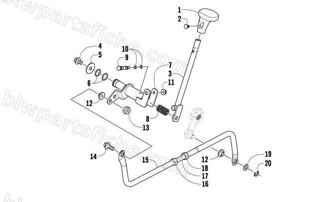 SHIFT LEVER ASSEMBLY diagram