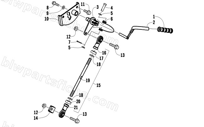 SHIFT LEVER ASSEMBLY diagram