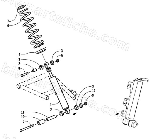 SHOCK ABSORBER ASSEMBLY diagram