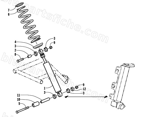 SHOCK ABSORBER ASSEMBLY diagram
