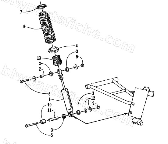 SHOCK ABSORBER ASSEMBLY diagram