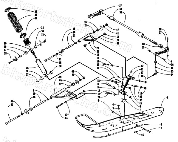 SKI AND FRONT SUSPENSION diagram