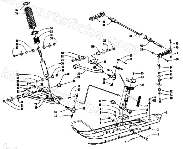 SKI AND FRONT SUSPENSION diagram