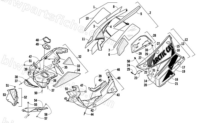 SKID PLATE AND SIDE PANEL ASSEMBLY diagram