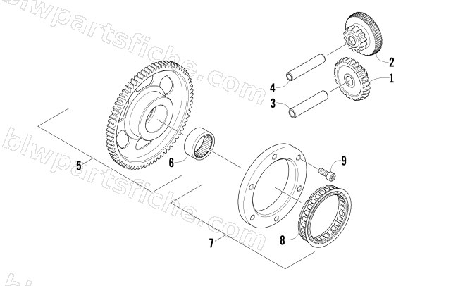 STARTER CLUTCH ASSEMBLY diagram
