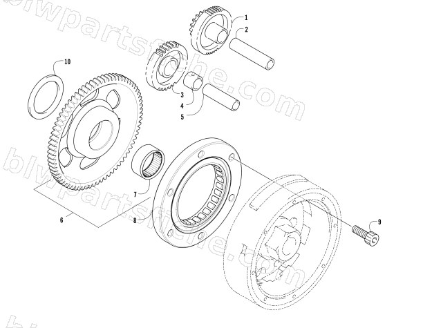 STARTER CLUTCH ASSEMBLY diagram