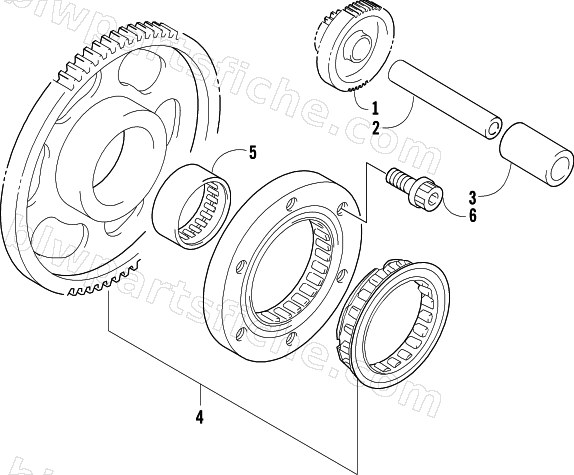 STARTER CLUTCH ASSEMBLY diagram