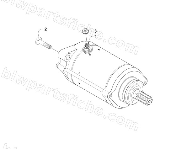 STARTER MOTOR ASSEMBLY diagram