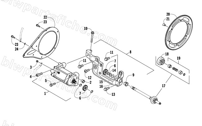 STARTER MOTOR ASSEMBLY diagram