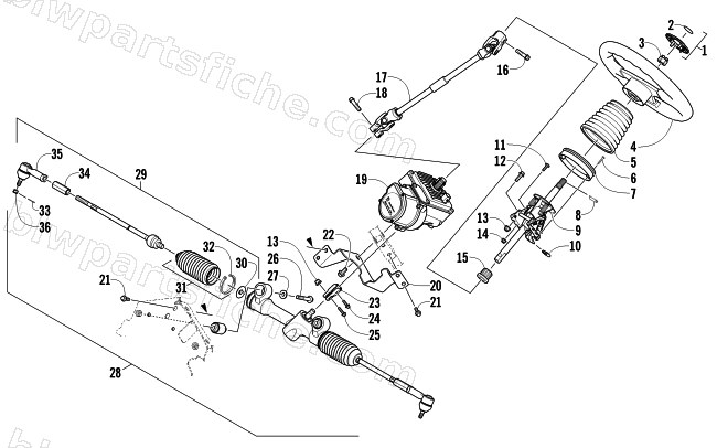 STEERING ASSEMBLY diagram