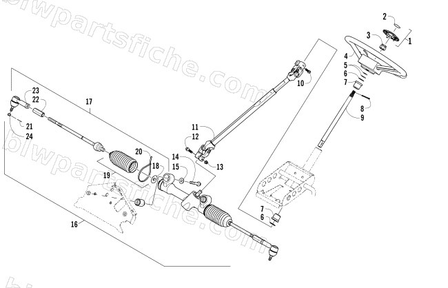STEERING ASSEMBLY diagram