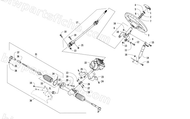 STEERING ASSEMBLY diagram