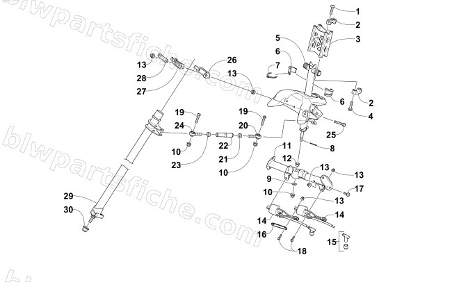 STEERING POST ASSEMBLY diagram