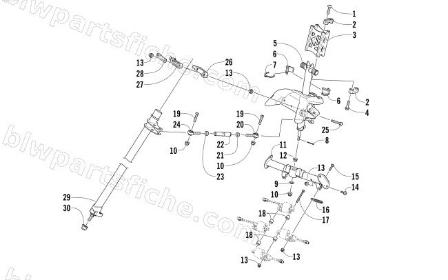 STEERING POST ASSEMBLY diagram