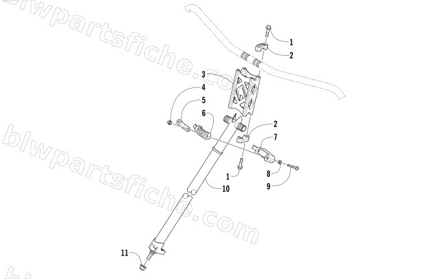 STEERING POST ASSEMBLY diagram