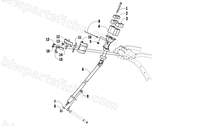 STEERING POST ASSEMBLY diagram