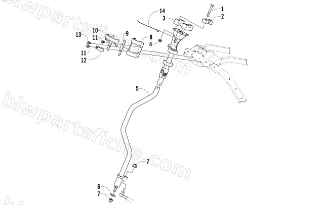 STEERING POST ASSEMBLY diagram