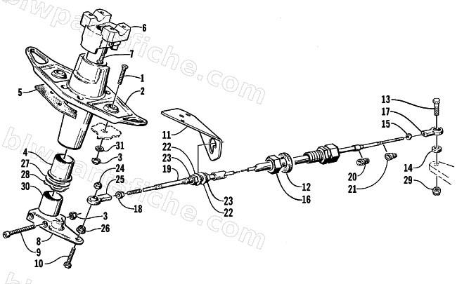 STEERING POST ASSEMBLY diagram