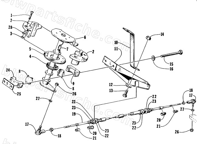 STEERING POST ASSEMBLY diagram