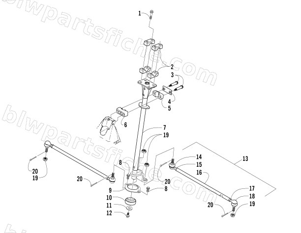 STEERING POST ASSEMBLY diagram
