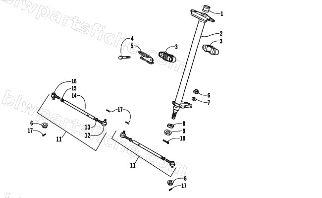 STEERING POST ASSEMBLY diagram